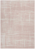 Nourison Whimsicle Pink Ivory 5' x 7' Area Rug, Contemporary, Artistic, Easy Cleaning, Non Shedding, Bed Room, Living Room, Dining Room, Kitchen (5x7)