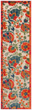 Nourison Aloha Indoor/Outdoor Red Multicolor 2' x 6' Area Rug, Easy Cleaning, Non Shedding, Bed Room, Living Room, Dining Room, Backyard, Deck, Patio (2x6)