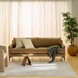 Nourison Nordic Beige 4' x 6' Area Rug - Easy Clean, Non Shedding, Bed Room, Living Room, Dining Room, Kitchen (4' x 6')