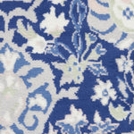 Nourison Whimsicle Traditional Navy Multicolor 5' x Round Area Rug, Easy Cleaning, Non Shedding, Bed Room, Living Room, Dining Room, Kitchen (5 Round)