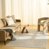 Nourison Nordic Beige 4' x 6' Area Rug - Easy Clean, Non Shedding, Bed Room, Living Room, Dining Room, Kitchen (4' x 6')
