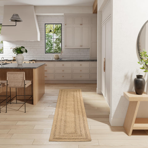 Nourison Natural Seagrass Natural 2'3" x 8' Area Rug - Easy Clean, Non Shedding, Bed Room, Living Room, Dining Room, Kitchen (8' Runner)