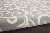 Nourison Grafix Bohemian Grey 7'10" x 9'10" Area -rug, Easy -cleaning, Non Shedding, Bed Room, Living Room, Dining Room, Kitchen (8x10)