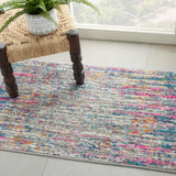 Nourison Passion Abstract Ivory/Multi 1'10" x 2'10" Area -Rug, Easy -Cleaning, Non Shedding, Bed Room, Living Room, Dining Room, Kitchen (2x3)" }