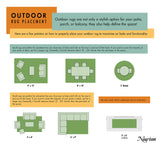 Nourison Essentials 4' x 6' Green Fabric Outdoor Area Rug (4' x 6')