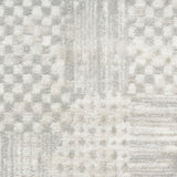 Nourison Glam Abstract Silver Grey 3'11" x 5'11" Area Rug, Easy Cleaning, Non Shedding, Bedroom, Living Room, Dining Room, Backyard, Deck, Patio