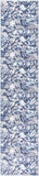 Nourison Washables Floral Navy Multicolor 2'2" x 8' Area -Rug, Easy -Cleaning, Non Shedding, Bed Room, Living Room, Dining Room, Kitchen (2x8)" }