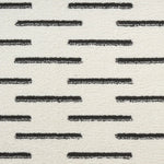 Nourison Nordic Ivory Black 2' x 6' Scandinavian Area Rug - Easy Clean, Non Shedding, Bed Room, Living Room, Dining Room, Kitchen (6' Runner)