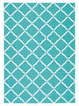 Nourison Home & Garden Aqua Rectangle Area Rug, 4-Feet 4-Inches by 6-Feet 3-Inches (4'4" x 6'3")