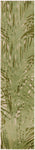 Nourison Aloha Ivory Green 2' x 6' Area Rug, Easy Clean, Non Shedding, Bed Room, Living Room, Dining Room, Kitchen (6' Runner)