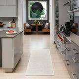 Nourison Casual Ivory 2' x 6' Area Rug Easy Clean, Non Shedding, Bed Room, Living Room, Dining Room, Kitchen (6' Runner)