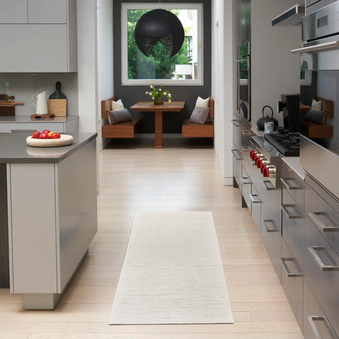 Nourison Casual Ivory 2' x 6' Area Rug Easy Clean, Non Shedding, Bed Room, Living Room, Dining Room, Kitchen (6' Runner)