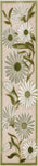 Nourison Aloha Indoor-Outdoor Ivory Green 2'3" x 8' Area Rug, Easy-Cleaning, Non Shedding, Bed Room, Living Room, Dining Room, Backyard, Patio, Deck (2x8)