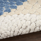 Nourison Aloha 42" x 66" Polypropylene Fabric Rug in Blue/Gray Finish