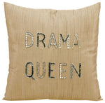Mina Victory by Nourison Mina Victory DRAMA QUEEN CHAMPAGNE Decorative Pillow by Nourison, 18" x 18"