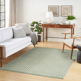 Nourison Casual Green 3'11" x 5'11" Area Rug Easy Clean, Non Shedding, Bed Room, Living Room, Dining Room, Kitchen (4' x 6')