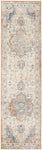 Nourison Essentials Indoor/Outdoor Beige Blue 2'2" x 7'6" Area Rug, Non Shedding, Bed Room, Living Room, Dining Room, Backyard, Deck, Patio (2x8)