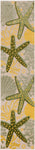 Nourison Aloha Indoor/Outdoor Green Yellow 2' x 6' Area Rug, Easy Cleaning, Non Shedding, Bed Room, Living Room, Dining Room, Backyard, Patio, Deck (2x6)