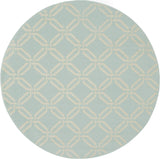 Nourison JUB17 Jubilant Retro Trellis Green Area Rug 5'XROUND, 5'3" x Round