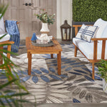 Nourison Aloha Indoor/Outdoor Grey/Blue 9'6" x 13' Area Rug, Easy Cleaning, Non Shedding, Bed Room, Living Room, Dining Room, Backyard, Deck, Patio (10x13)
