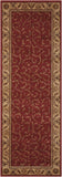 Nourison Somerset Floral Red 2' x 5'9" Area Rug, Easy Cleaning, Non Shedding, Bed Room, Living Room, Dining Room, Kitchen (2x6)