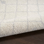 Nourison Astra Machine Washable Moroccan Ivory 2'2" x 10' Area -Rug, Easy -Cleaning, Non Shedding, Bed Room, Living Room, Dining Room, Kitchen (2x10)