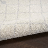 Nourison Astra Machine Washable Moroccan Ivory 2'2" x 10' Area -Rug, Easy -Cleaning, Non Shedding, Bed Room, Living Room, Dining Room, Kitchen (2x10)