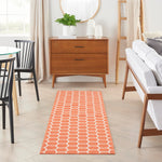 Nourison Reversible Indoor Outdoor Coral 2' x 6' Area Rug Easy Clean, Non Shedding, Bed Room, Living Room, Dining Room, Kitchen (6' Runner)