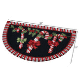 Nourison Candy Cane Garland Slice Accent Rug Black 33 x 21