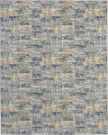 Nourison Urban Chic Eclectic Grey/Multicolor 9' x 12' Area Rug, Easy Clean, Non Shedding, Bed Room, Living Room, Dining Room, Kitchen (9x12)