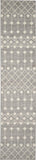 Nourison Grafix Moroccan Grey 2'3" x 12' Area Rug, Easy Cleaning, Non Shedding, Bed Room, Living Room, Dining Room, Kitchen (2x12)