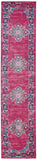Nourison Passion Fuchsia 2'2" x 10' Area Rug, Boho, Traditional, Easy Clean, Non Shedding, Bed Room, Living Room, Hallway, (10' Runner)