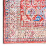 Nourison Fulton Medallion Red 2' x 3' Area -Rug, Easy -Cleaning, Non Shedding, Bed Room, Living Room, Dining Room, Kitchen (2x3)