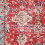 Nourison Fulton Distressed Red 1'10" x 5' Area -Rug, Easy -Cleaning, Non Shedding, Bed Room, Living Room, Dining Room, Kitchen (2x5)