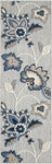 Nourison Aloha Blue Grey 2' x 6' Area Rug Easy Clean, Non Shedding, Bed Room, Living Room, Dining Room, Kitchen (6' Runner)