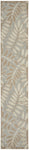 Nourison Aloha Indoor/Outdoor Natural 2'3" x 12' Area Rug, Easy Cleaning, Non Shedding, Bed Room, Living Room, Dining Room, Backyard, Deck, Patio (2x12)