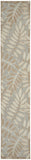 Nourison Aloha Indoor/Outdoor Natural 2'3" x 12' Area Rug, Easy Cleaning, Non Shedding, Bed Room, Living Room, Dining Room, Backyard, Deck, Patio (2x12)