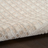 Nourison Nordic Beige 4' x 6' Area Rug - Easy Clean, Non Shedding, Bed Room, Living Room, Dining Room, Kitchen (4' x 6')