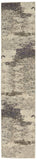 Nourison Celestial Modern Abstract Ivory/Grey 2'2" x 10' Area Rug, Easy Cleaning, Non Shedding, Bed Room, Living Room, Dining Room, Kitchen (2x10)