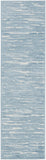 Nourison Casual Blue 2' x 6' Area Rug Easy Clean, Non Shedding, Bed Room, Living Room, Dining Room, Kitchen (6' Runner)