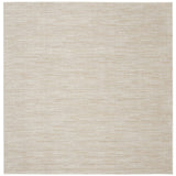 Nourison Essentials Indoor/Outdoor Ivory Beige 5' x Square Area Rug, Easy Cleaning, Non Shedding, Bed Room, Living Room, Dining Room, Backyard, Deck, Patio (5 Square)