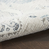 Nourison Lennox Ivory/Grey 2'3" x 3'9" Area -Rug, Farmhouse, Boho, Easy -Cleaning, Non Shedding, Bed Room, Living Room, Dining Room, Kitchen, (2' x 4')