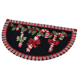 Nourison Candy Cane Garland Slice Accent Rug Black 33 x 21
