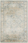 Nourison Astra Machine Washable Traditional Light Blue 3'3" x 5' Area Rug, Easy Clean, Non Shedding, Bed Room, Living Room, Dining Room, Kitchen (3x5)