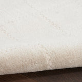 Nourison Serenity Home Geometric Ivory Cream 2'2" x 7'6 Area -Rug, Easy -Cleaning, Non Shedding, Bed Room, Living Room, Dining Room, Backyard, Deck, Patio (2x8)