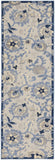 Nourison Aloha 8' Runner Blue Gray Fabric Farmhouse Area Rug (8' Runner)