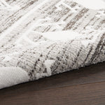 Nourison Asilah Grey/Ivory 2'2" x 8'2" Area Rug, Modern, Moroccan, Easy Cleaning, Non Shedding, Bed Room, Living Room, Dining Room, Kitchen, (8' x Runner)