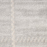 Nourison Serenity Home Geometric Light Grey 5'3" x 7'3" Area Rug, Easy Clean, Non Shedding, Bed Room, Living Room, Dining Room, Backyard, Deck, Patio (5x7)