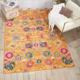 Nourison Passion Sun 3'9" x 5'9" Area -rug, Boho, Moroccan, Bed Room, Living Room, Dining Room, Kitchen, Easy -cleaning, Non Shedding, (4' x 6')