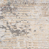 Nourison Modern Abstract Abstract Beige Grey 2'2" x 8' Area Rug, Easy Clean, Non Shedding, Bed Room, Living Room, Dining Room, Kitchen (2x8)
